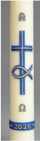 Cirio Pascual decoración relieve para iglesias - Imagen 9