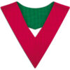 Escapulario reversible en Dupion (Rojo-Verde)