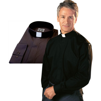 Camisa clergy con tirilla amovible - Talla 19½ (USA)