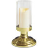 Candelero y vidrio