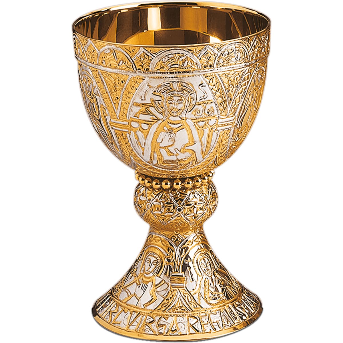Cáliz con copa de plata