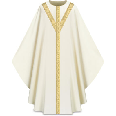 ASSISI Casulla con galón (ecru)