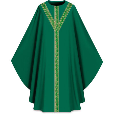 ASSISI Casulla con galón (verde)