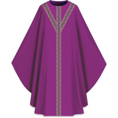 ASSISI Casulla con galón (morado)