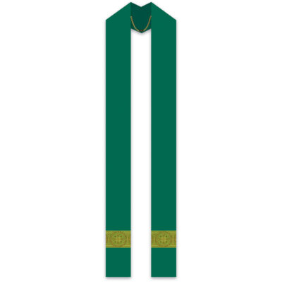 Green Assisi Stole with Orphrey