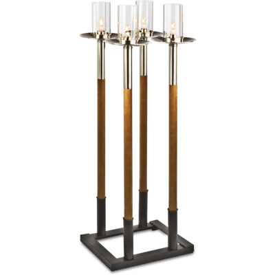 Juego de blandones con soporte
