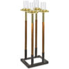 Juego de blandones con soporte