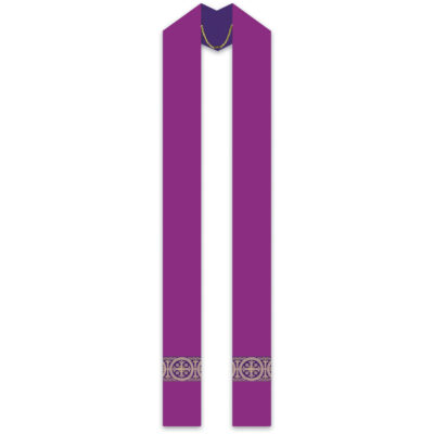Purple Assisi Stole with Orphrey