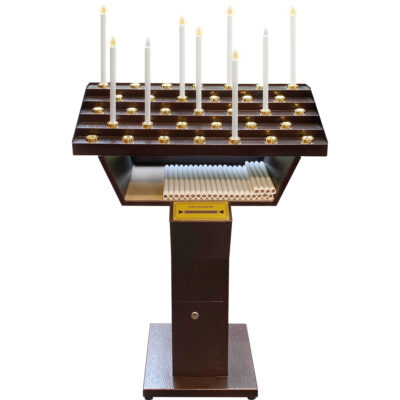 Electric candle table