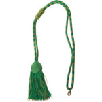 Cordón verde / dorado para cruz pectoral